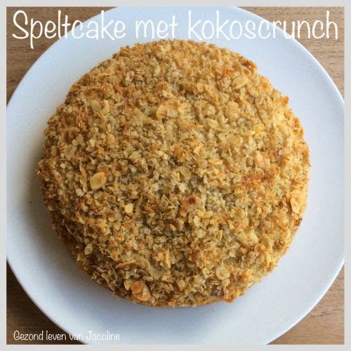 Speltcake met kokoscrunch